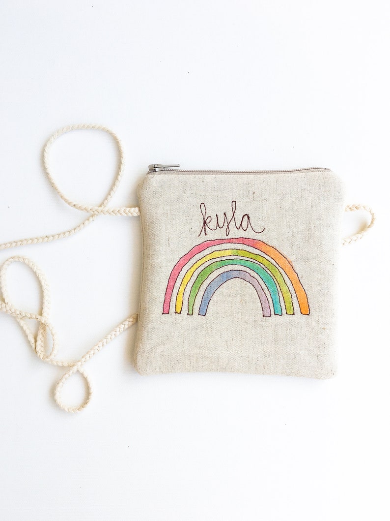 Crossbody Bag, Girls Gift Ideas for 10 Year Olds, Small Purse, Cute Gifts for Girls, Personalized Crossbody Purse, Fun Gifts, Rainbow Small