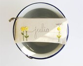 Yellow Wedding Clutch, Personalized Gift for Bridesmaid or Maid of Honor, Golden Yellow Summer Wedding, MADE TO ORDER by MamaBleuDesigns