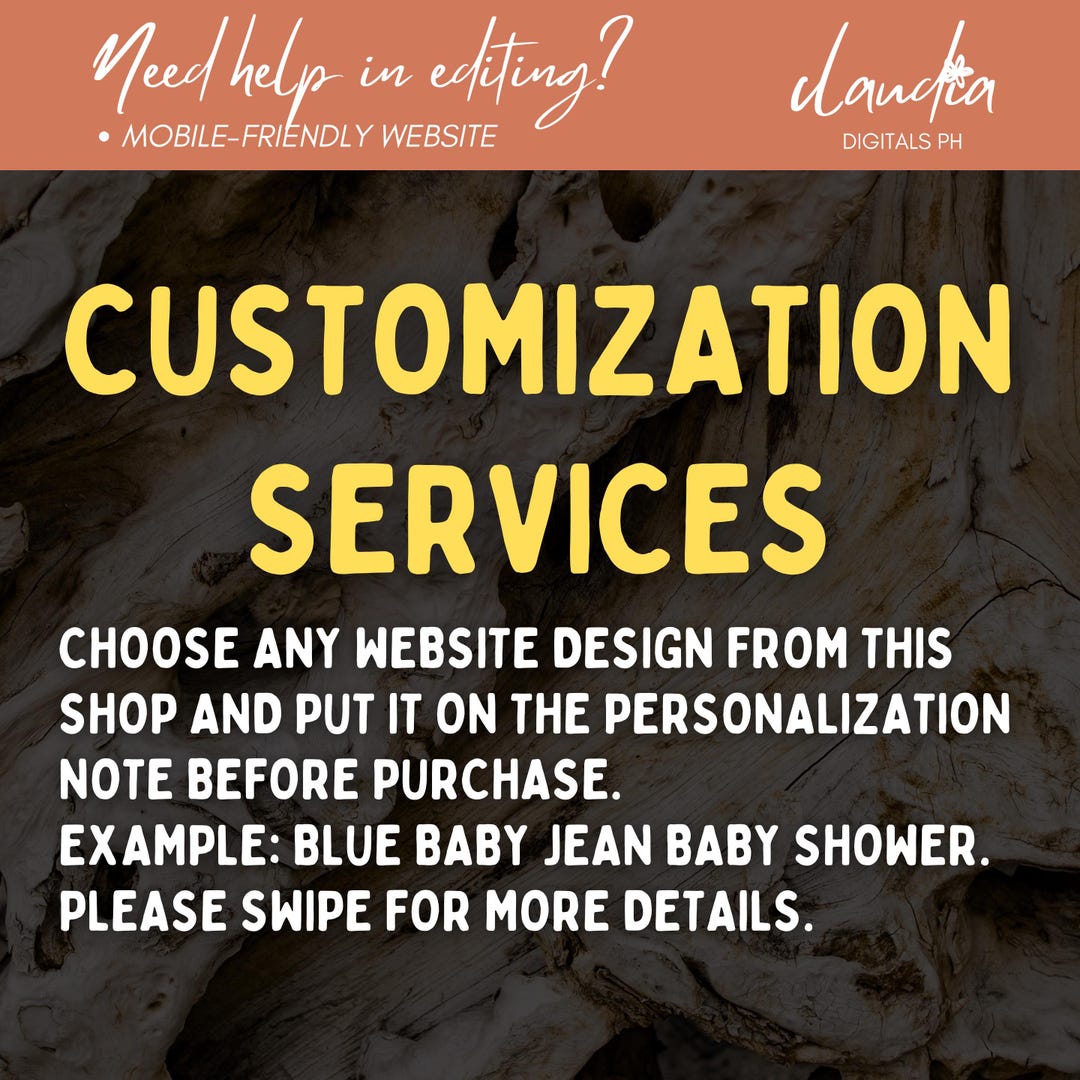 Custom Website Invitation Service - Etsy