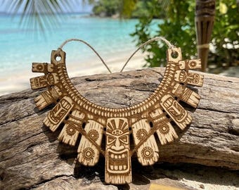 Individual Immunity Necklace | Survivor-Inspired Party Prop Decoration | Family Friend Work Challenge Trophy | Laser Cut Wood Keepsake