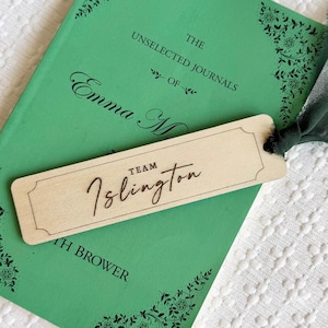 Team Wooden Bookmarks | Book Series Literary Gift for Readers & Book Lovers | Best Friend Sister Roommate Mom Book Club Basket