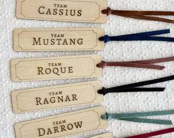 Red Rising Inspired Bookmarks | Book Series Literary Gift for Readers & Book Lovers