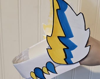 Handmade Cardstock Dragon Puppet