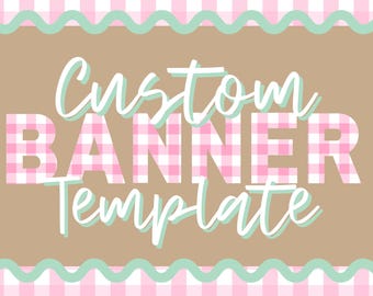 Banner personalizzato MODELLO DIGITALE e decorazioni per feste di compleanno, addii al nubilato, feste di laurea e molto altro! (Può essere stampato o dipinto)