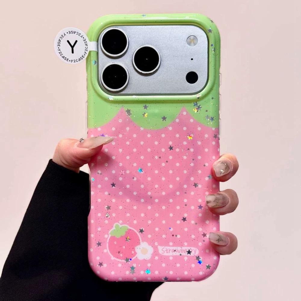 Iphone 17 Case Raspberry Strawberry Mirror Magsafe iPhone Case, iPhone 17, iPhone 17 Pro ...