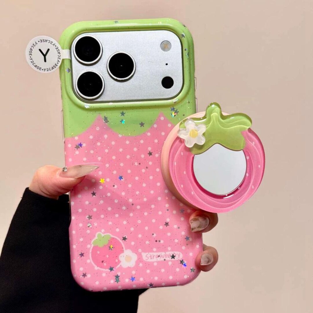 Iphone 17 Case Raspberry Strawberry Mirror Magsafe iPhone Case, iPhone 17, iPhone 17 Pro ...