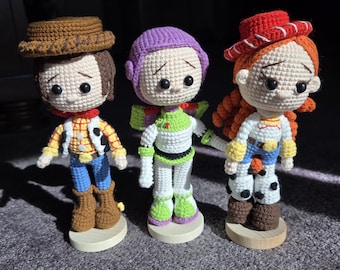 Buzzlight Year Crochet Dolls, Toy Story, Woody, Jessie, Buzz light year Amigurumi Crochet Dolls