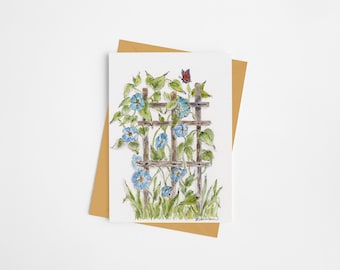 Notecard - Flat Panel Trellis