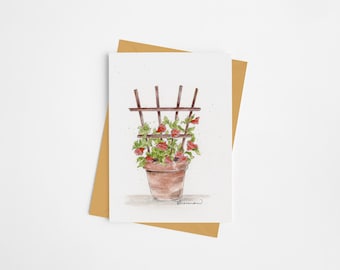 Notecard -  Fan Trellis
