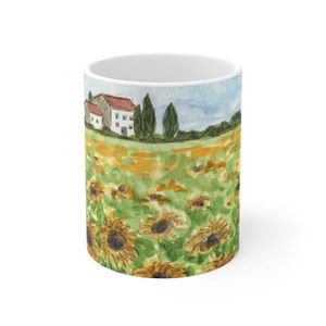 Tuscany Sunflowers Ceramic Mug 11oz