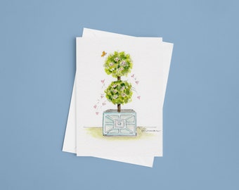 Notecard - Double Topiary