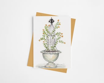 Notecard -  Obelisk Trellis