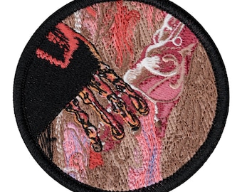 Anakin and Padme Holding Hands Iron on Embroidered Patch 3.0 Inch