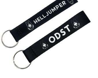Hell Jumper ODST or Reach 5.5x1.0 Inch Keychains Premium Quality Key Tag for Motorcycle, Car, Scooters