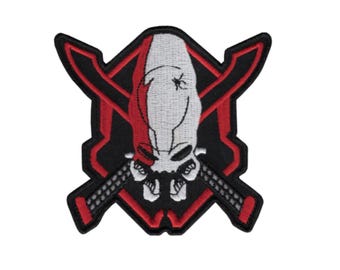 Red ODST Legendary Tactical Patch 3.50 inch - Hook Fastener Backing