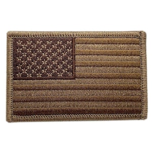 Usa american flag embroidered patch [3.0 x 2.0 inch -iron on sew on - af1]