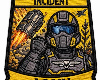 Divers Friendly Fire Embroidered Tactical Patch - Hook Fastener Backing 3.5x2.5
