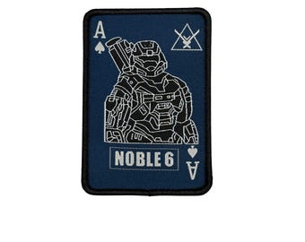 6 Reach Noble Team Tactical Patch 3.5x2.5 Hook Fastener and Loop Patch HL8