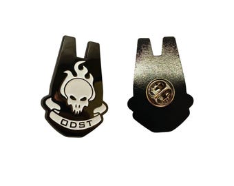 ODST Pin 1.5 Inch 1 PC Metal Finish Shiny Look For Completing Legendary for Clothes or Gear