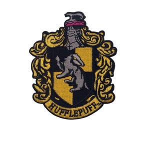 C&D Visionary 644256329715 Harry Potter Hufflepuff Aufnäher zum Aufbügeln für Kleidung, Rucksäcke und Accessoires, 7,6 cm breit