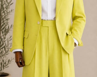 Feather Light Vintage Linen Suit