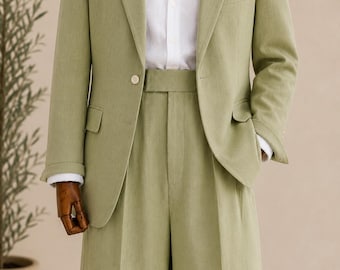 Breathable Summer Linen Suit