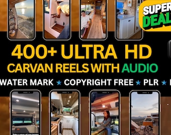 400+ HD Carvan reels videos,HD car van reels,travel carvan tiktok reels,instagram,youtube shorts,digital marketing,mrr-plr-instant download