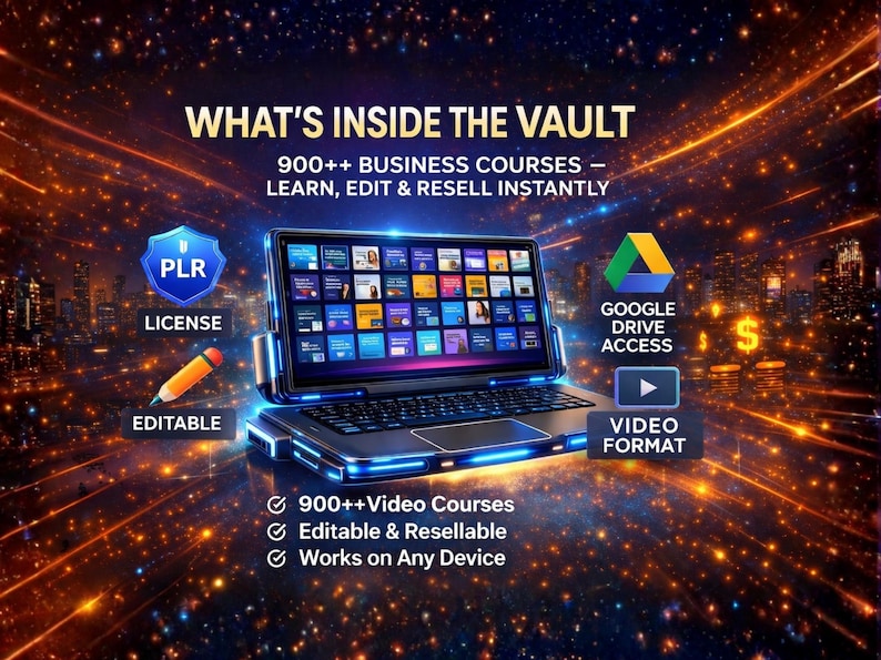 List of categories including AI Business Courses and Viral Courses Bundle