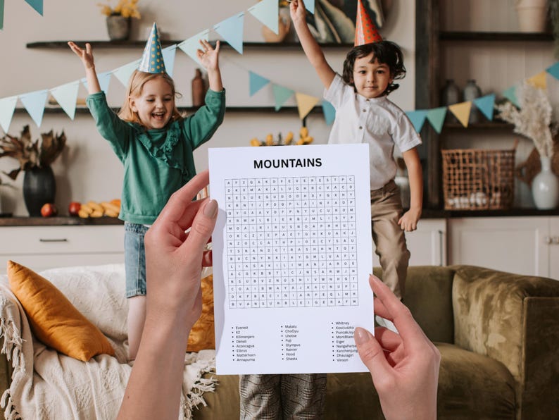 PLR word search puzzles and Sudoku pack displayed as printable activity pages for KDP authors and Etsy sellers