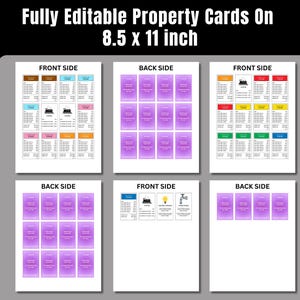 Classroom game setup example with educational property names for teachers.