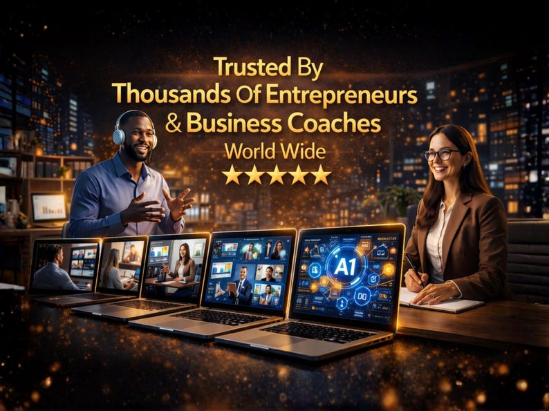 High-quality business coaching MRR modules preview.