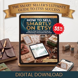 Cómo vender de forma inteligente en Etsy (libro electrónico) / Configuración de la tienda Etsy y consejos de SEO / Vender en Etsy 2026 / Guía para vendedores principiantes y profesionales / PDF de 40 páginas
