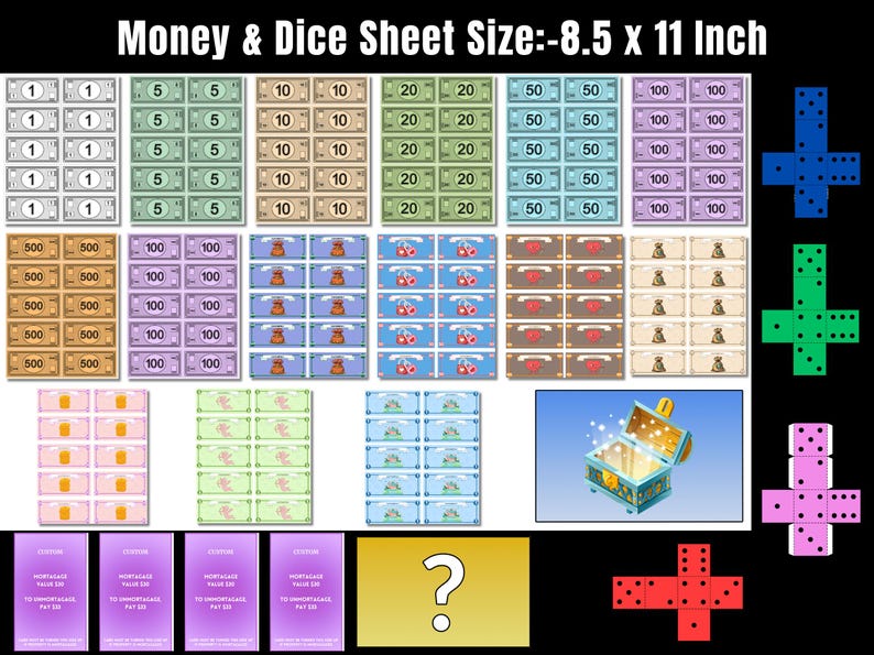 Comparison of the blank monopoly game versus a finished party game diy.