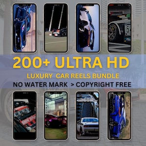 200+ Ultra HD 4K Luxury Car Video Reels With Sound Effects,HD Reels,TikTok,Instagram,YouTube,Digital Marketing,Mrr-Plr-Instant Download