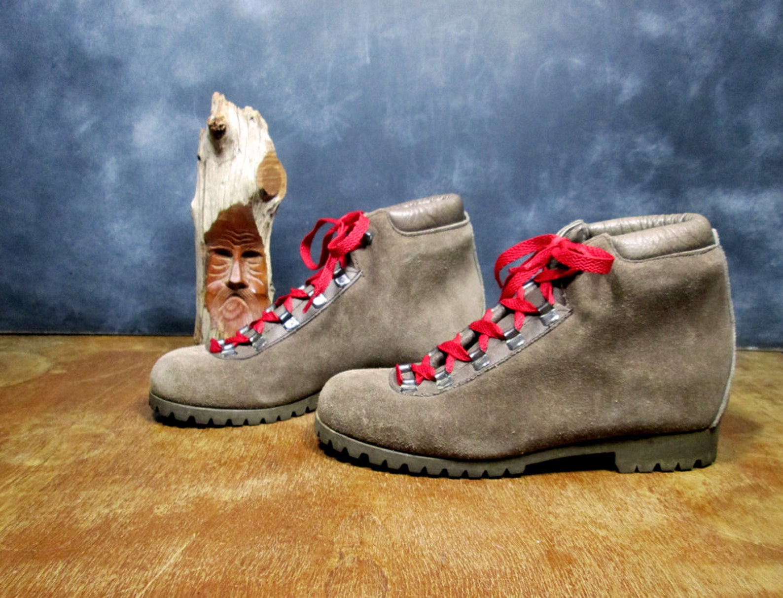 Vintage Hiking Boots 1970's Suede Hikers Made in Italy Etsy