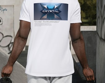 クリスタルグラフィックユニセックスTシャツ：トレンドのカジュアルシャツ