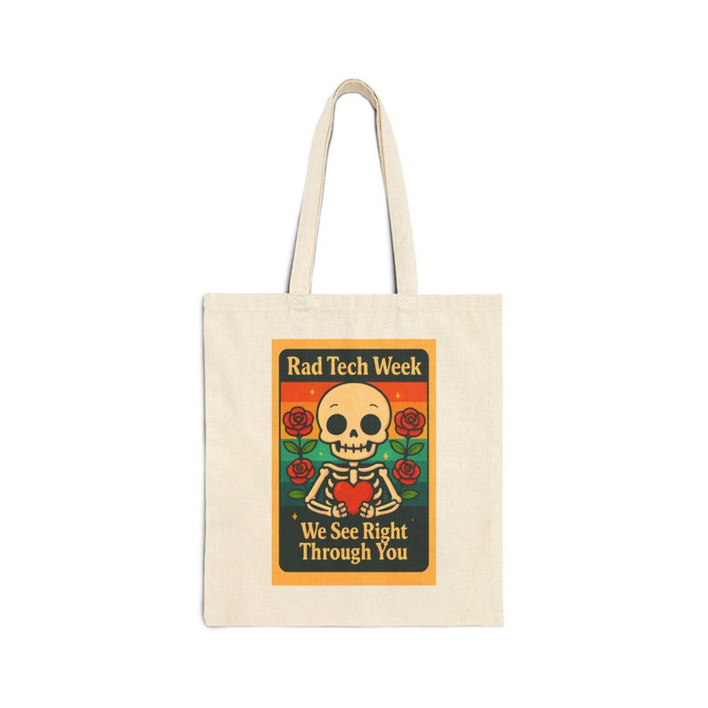 Sac fourre-tout Rad Tech Skully : toile de coton écologique image 2