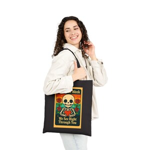 Sac fourre-tout Rad Tech Skully : toile de coton écologique image 7