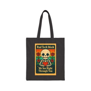 Sac fourre-tout Rad Tech Skully : toile de coton écologique image 3