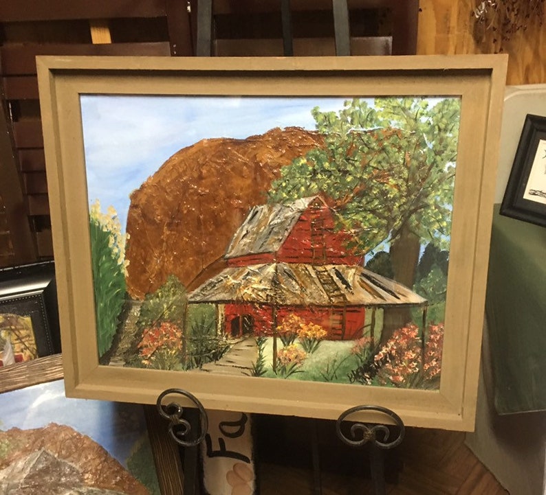 framed tobacco leaf Frame The veneers are then buffed with natural beeswax for the perfect finish. Barn Painting On Framed Tobacco