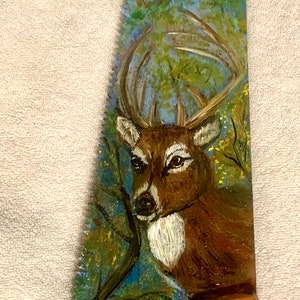 Deer Handpainted Saw