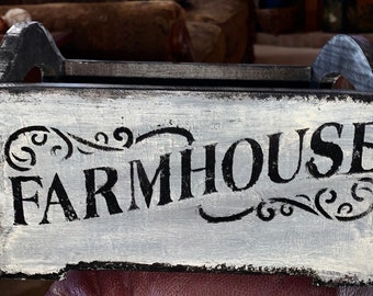 Painted Farmhouse Wooden Box