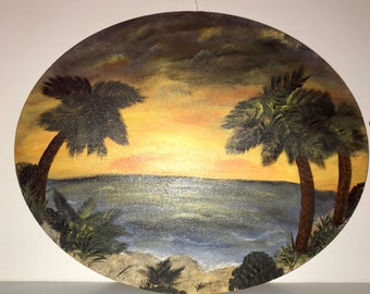 Sunset at the Beach Painting