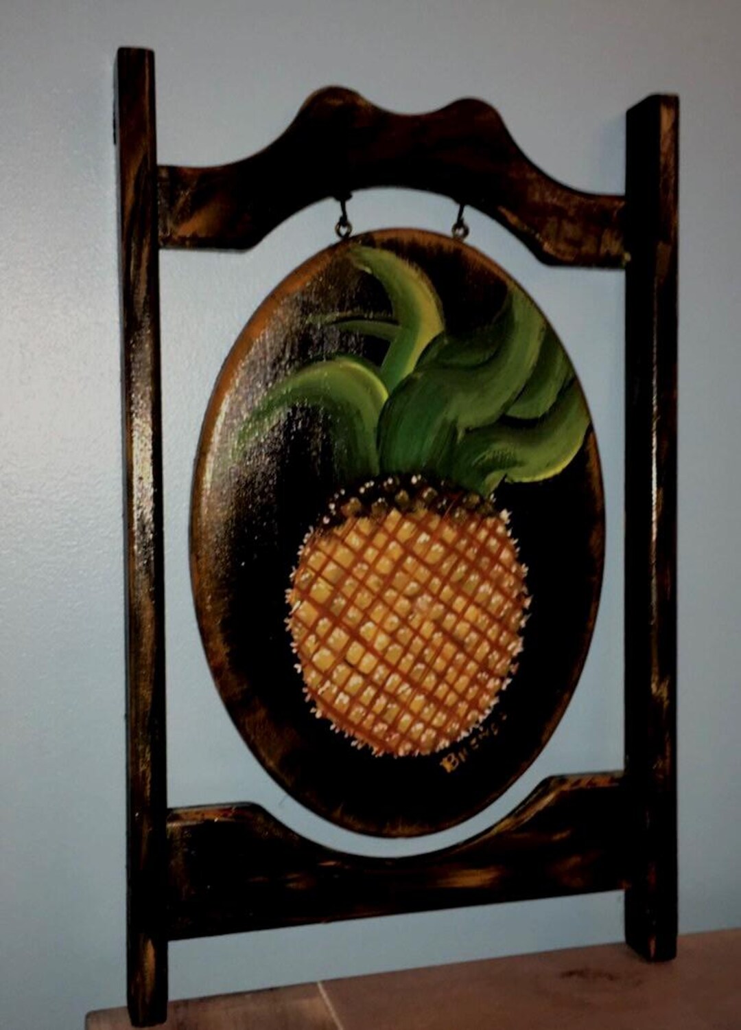 Hand Painted Pineapple Welcome Sign - Etsy