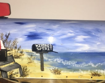 Beach Scene Hand Painted Rural Mailboxes