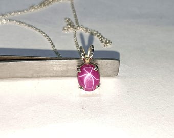 Bague étoile Rubis Rose Et Zircon - Argent Sterling 925 - Style Art Déco - Lindy - Neuf Avec étiquettes