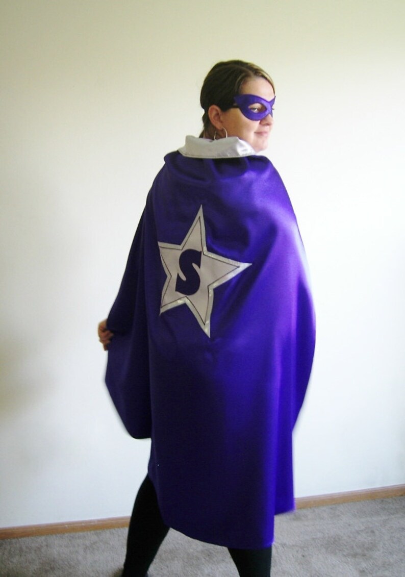 Adult Custom Superhero cape-Super Hero cape personalized monogramed Halloween Costume-Teacher gift
