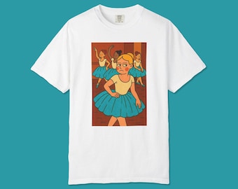 Camiseta de bailarinas de Degas gruñonas: camiseta de inspiración vintage para amantes del arte