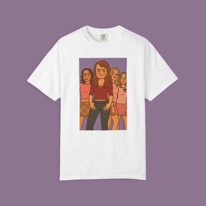 Grumpy Mean Girls T-Shirt, Unisex Graphic Tee, Boho Style Shirt, Vintage-Inspired Top, Perfect Gift for Art Lovers