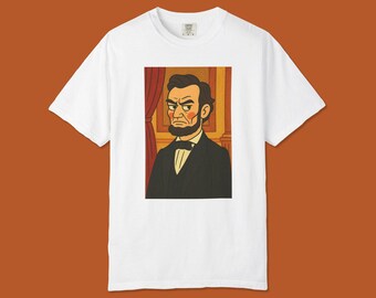 Camiseta gráfica de Abraham Lincoln gruñón: camiseta unisex de estilo vintage